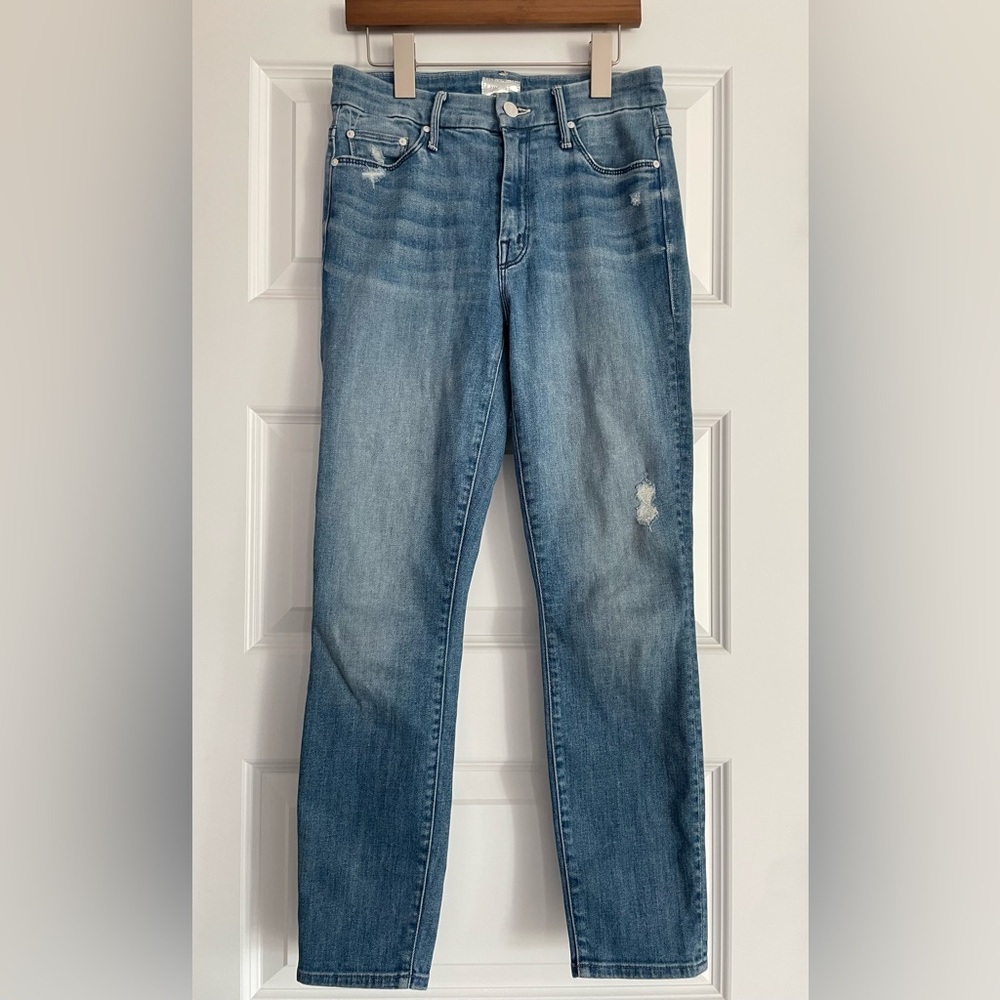MOTHER Blue Ankle & Cropped Skinny Jeans sz 25 - Picture 2 of 13
